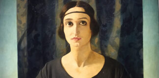 Felice Casorati, Ritratto di Cesarina Gualino (particolare), 1922