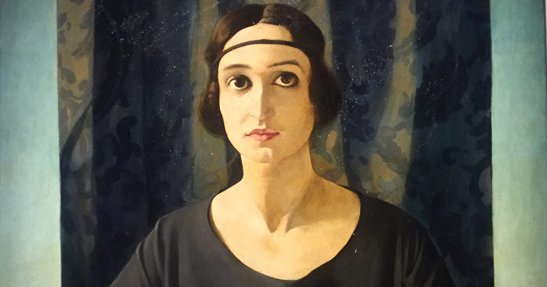 Felice Casorati, Ritratto di Cesarina Gualino (particolare), 1922